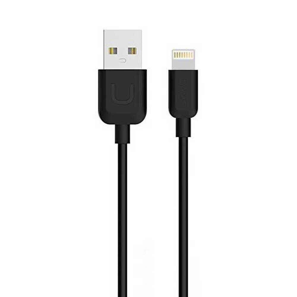 Кабель Usams U-Turn для Lightning Black 0,25 метра 2,1A USB для iPhone 8pin