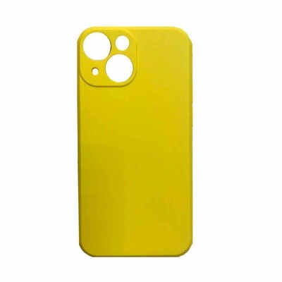 Чехол Silicone WS для iPhone 13 mini желтый