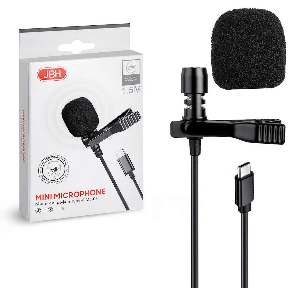 Микрофон петличный JBH ML-03 разъем type-C