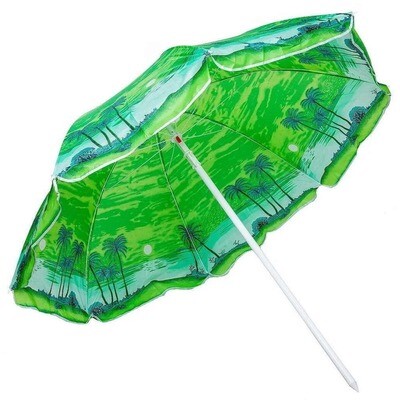 Зонт пляжный d160см h170см Зеленые пальмы