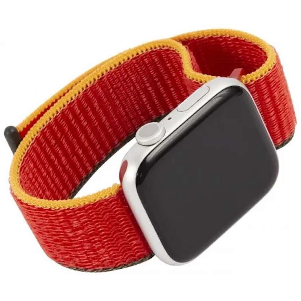 Ремешок Mobility для Apple Watch 42 / 44 / 45 мм нейлон (цвет: красный апельсин)