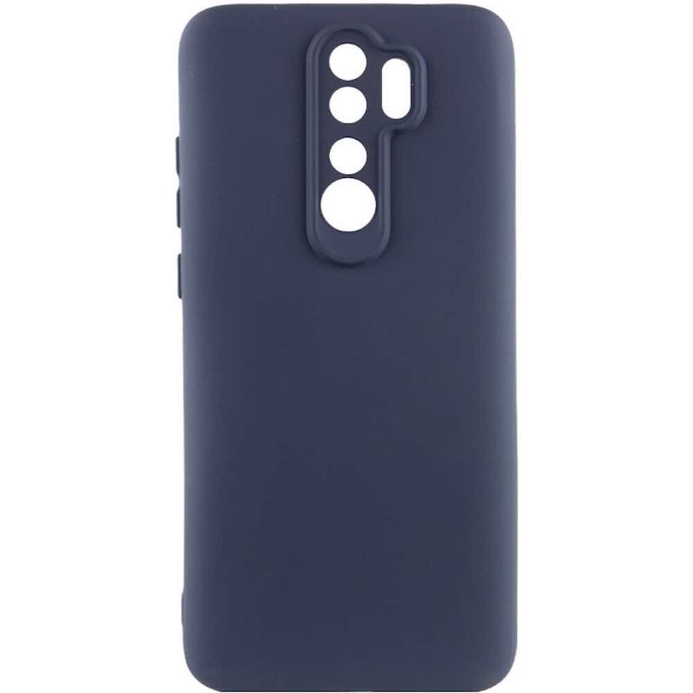 Чехол силиконовый Case для Xiaomi Note 8 Pro синий №2 (закрытые камеры)