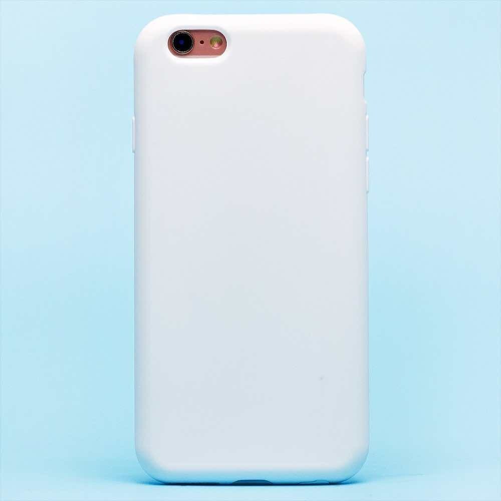 Чехол силикон для IPhone 6 / 6s белый (уценка - дефект по цвету)