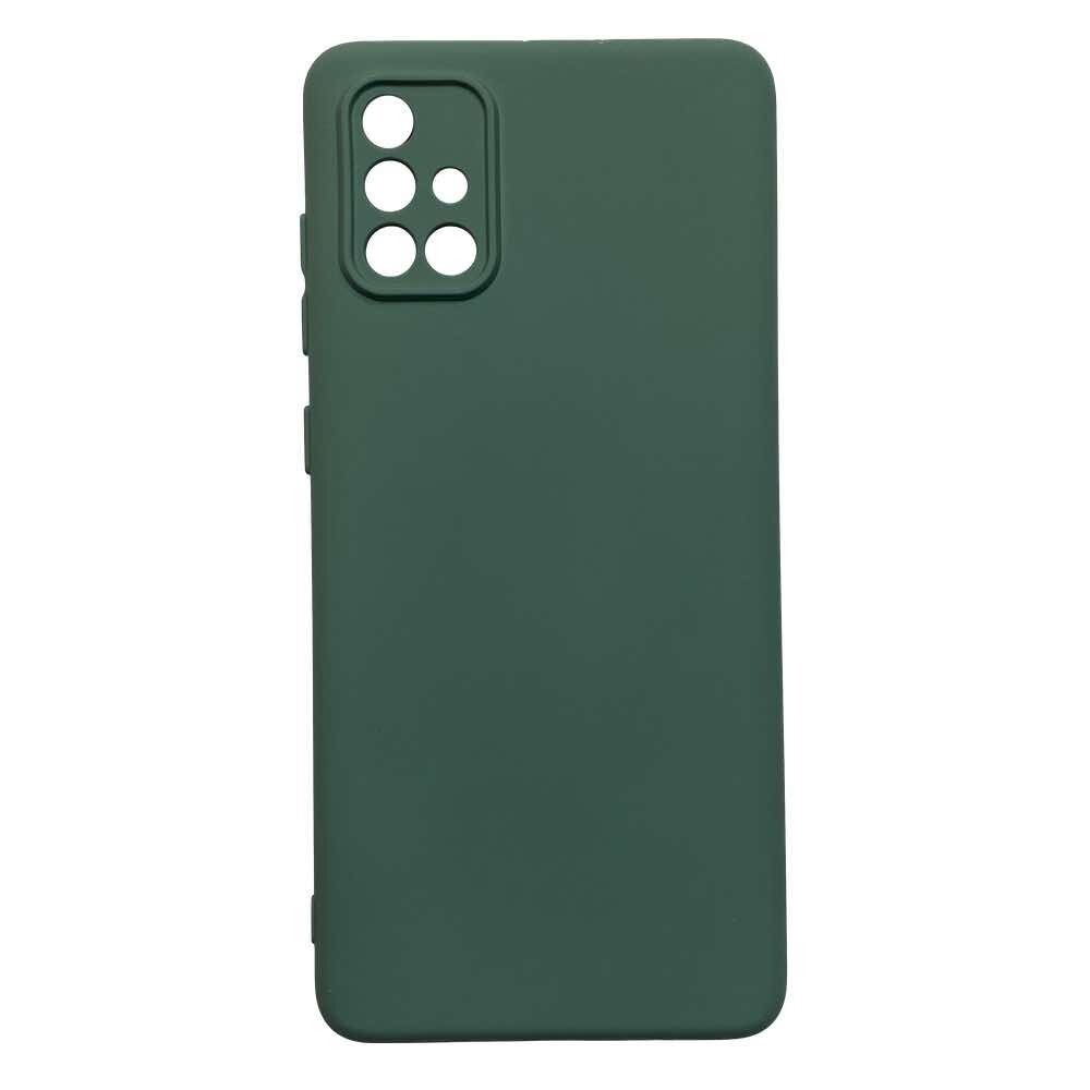Чехол силиконовый Case для Samsung A71 зеленый №56