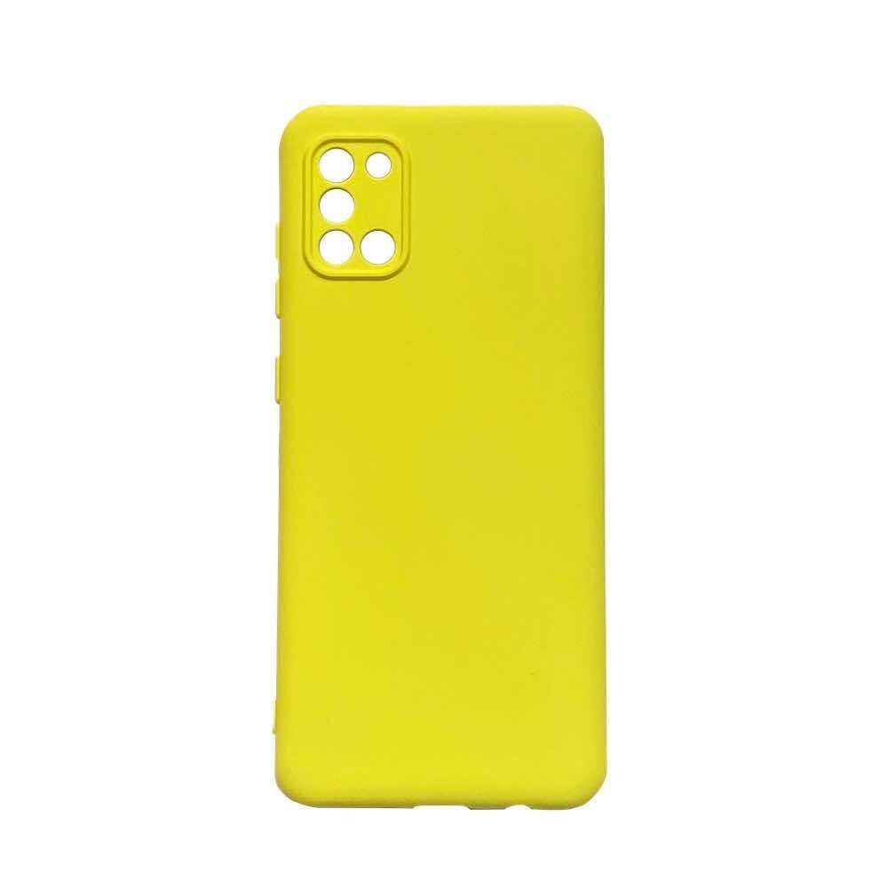 Чехол силиконовый Case для Samsung A31 желтый №41