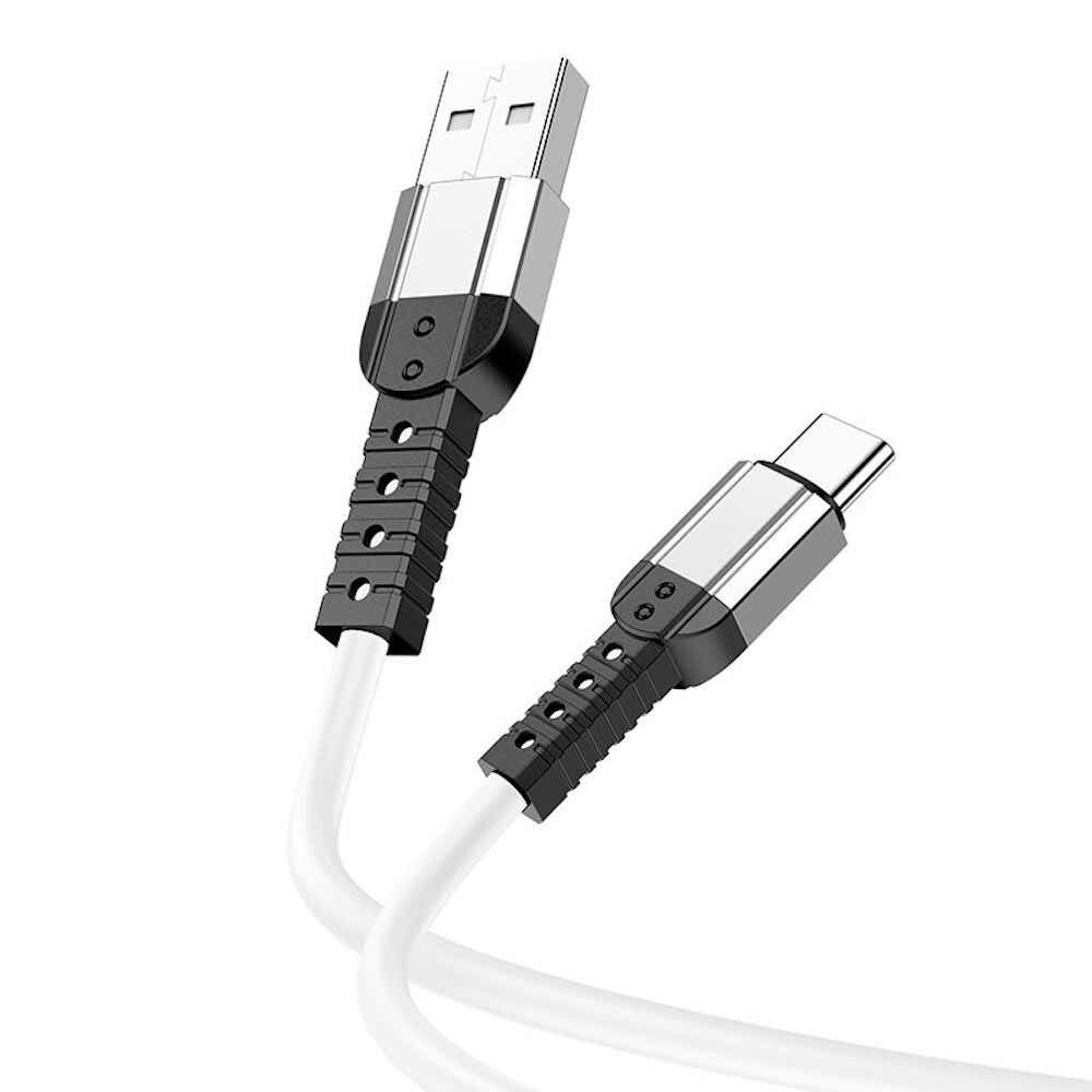 Кабель TPU USB для Type-C Borofone BX64 3A White