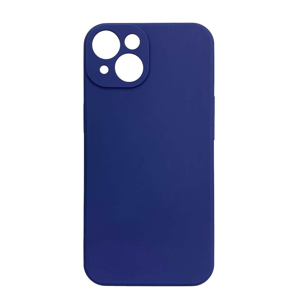 Чехол с микрофиброй для iPhone 14 синий