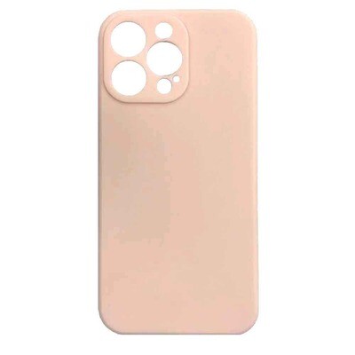 Чехол с микрофиброй для iPhone 14 Pro Max нежно розовый