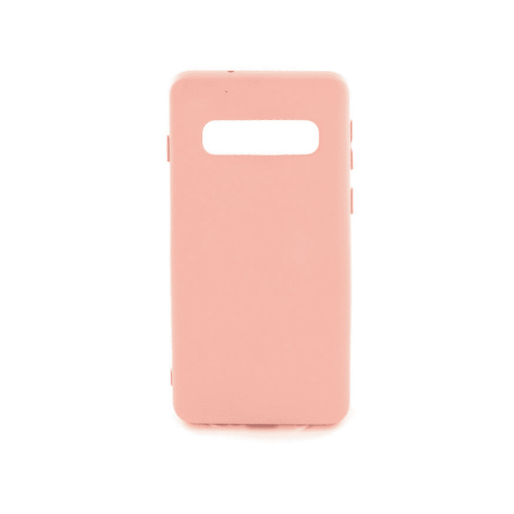 Чехол силиконовый Case для Samsung S10 розовый №30