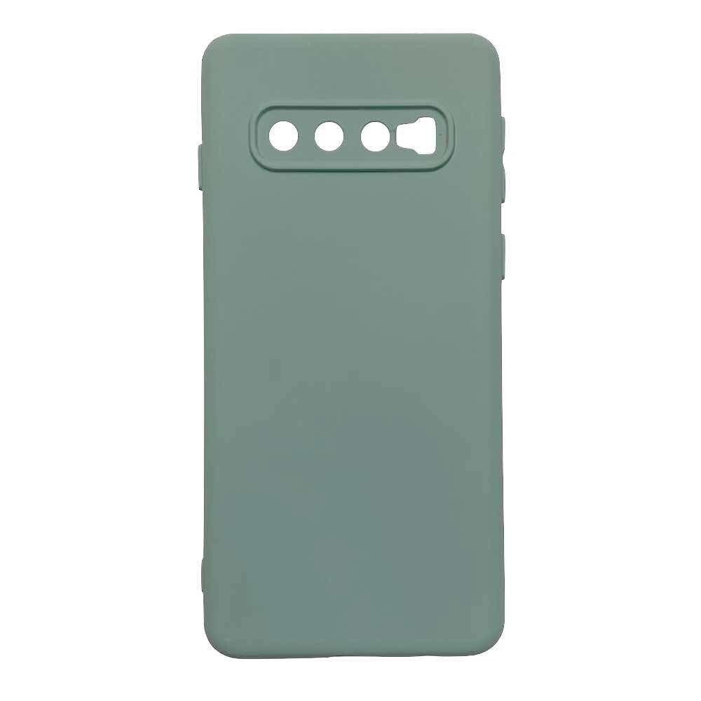 Чехол силиконовый Case для Samsung S10 зеленый №56