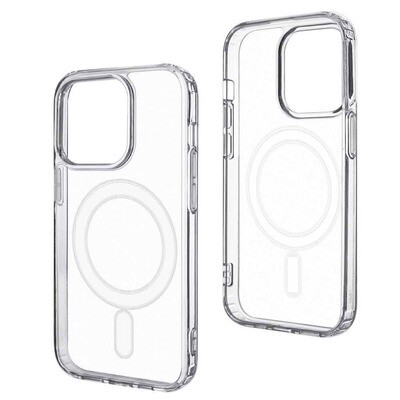 Чехол пластик для MagSafe для iPhone 14 Pro прозрачный