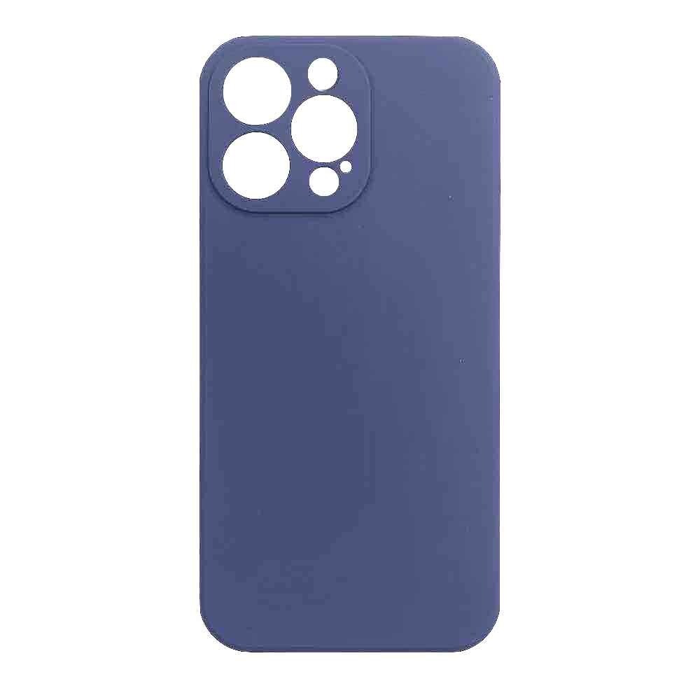Чехол с микрофиброй для iPhone 14 Pro синий
