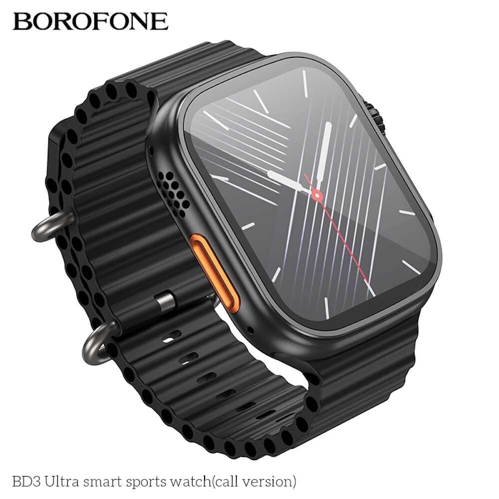Смарт часы Borofone BD3 Ultra (поддержка звонков) черный