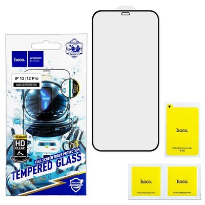 Защитное стекло для iPhone 12 / 12 Pro Hoco G8 акрил