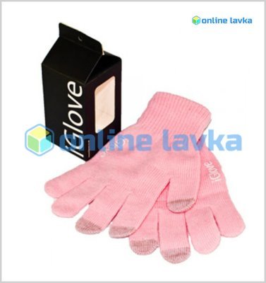 Перчатки iGlove розовые