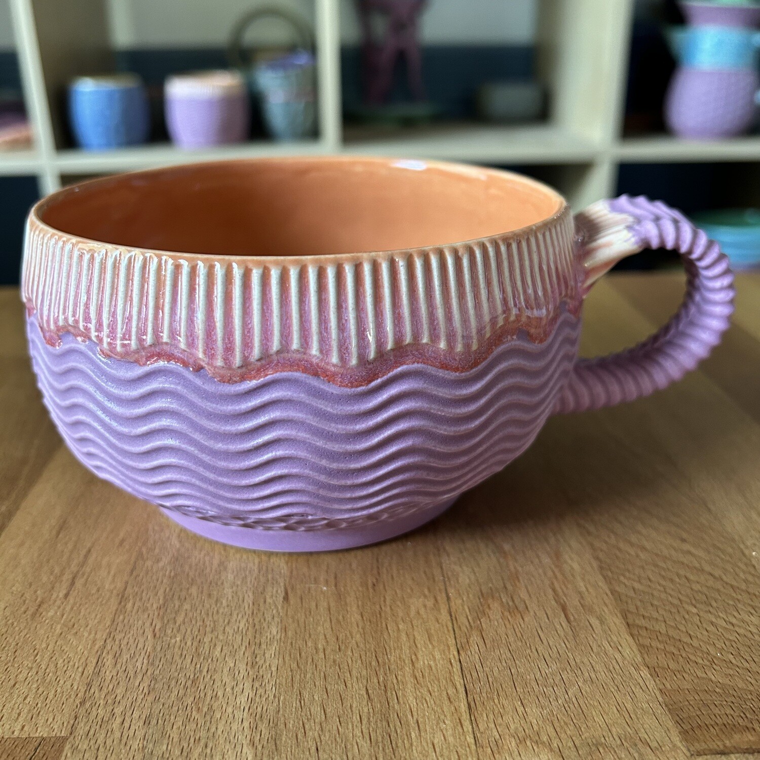 Stew Cup in peach, voom & chrysanthemum