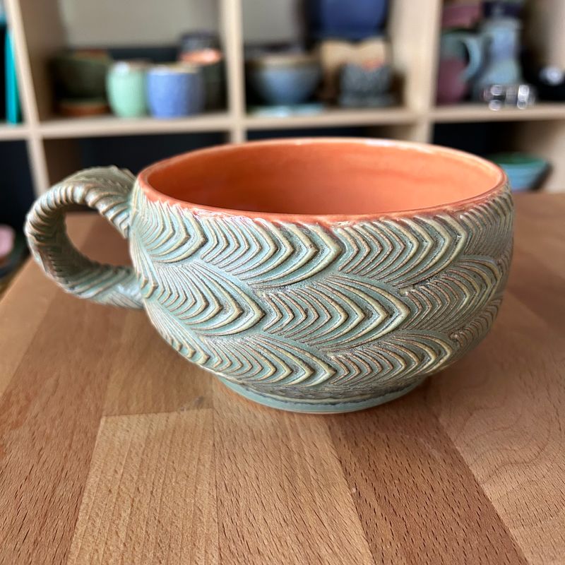 Stew Cup in orange &amp; twilight
