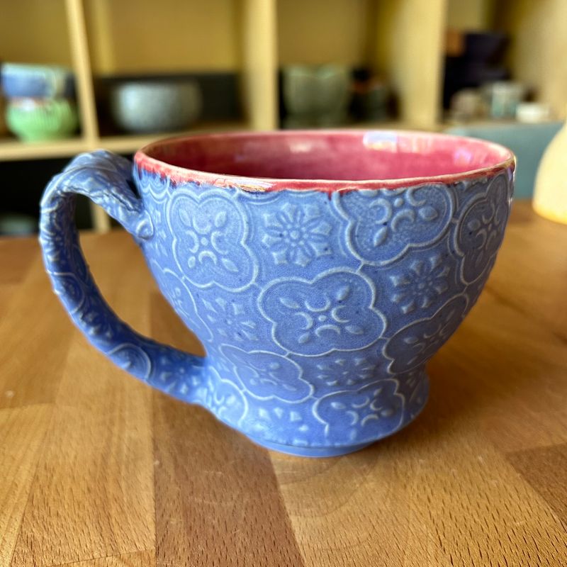 Abundance Cup in Blue &amp; Crimson