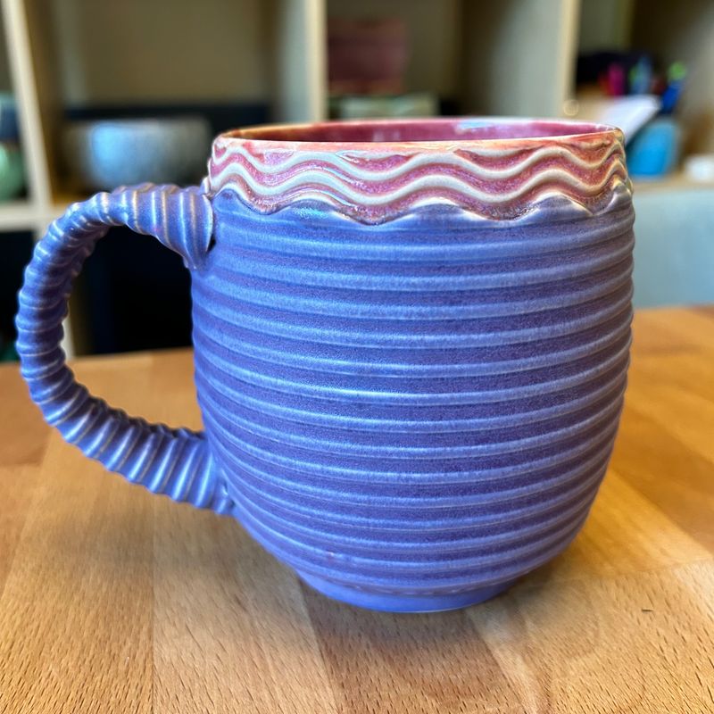 16oz Cup in crimson, voom &amp; purple