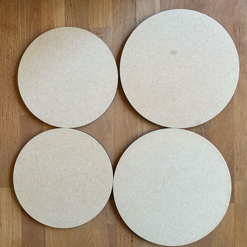 Two 6&quot; &amp; two 7&quot; round Handbuilding Batts Shipping included in price