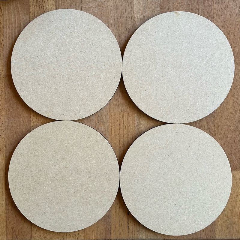 Four 7&quot; round Handbuilding Batts