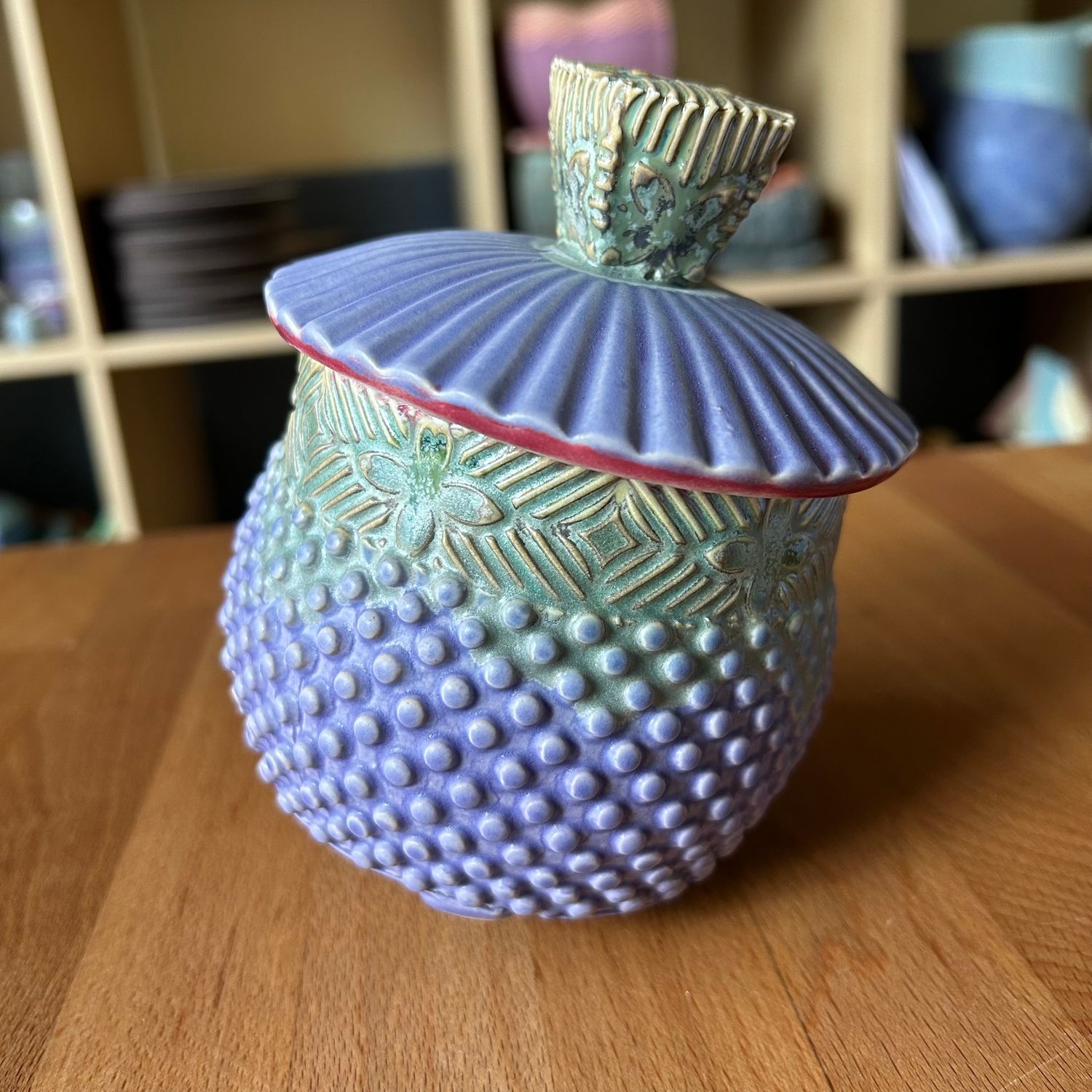 Drunken Sugar Bowl in Crimson, twilight &amp; purple
