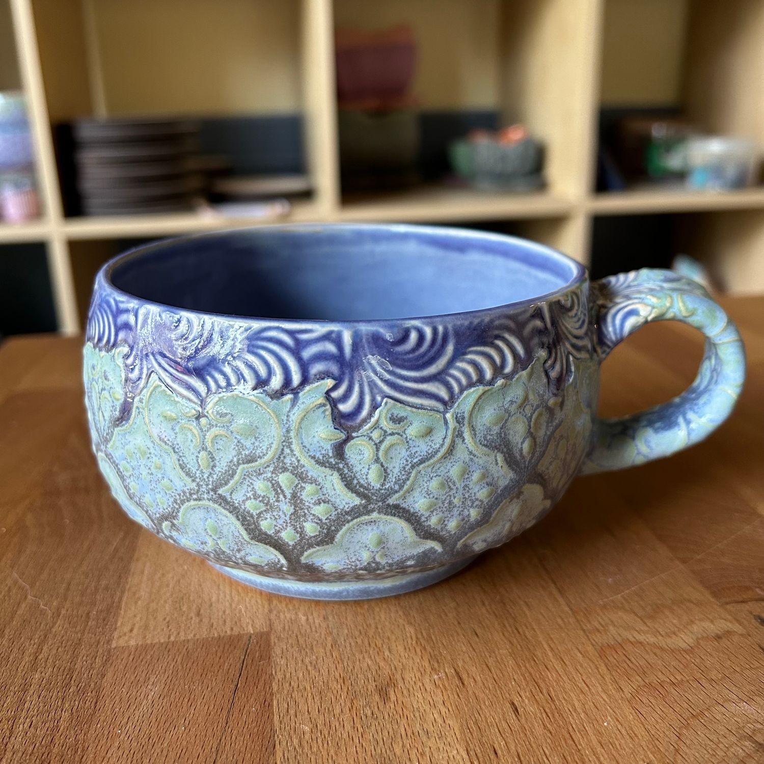 Stew Cup in purple &amp; mermaid