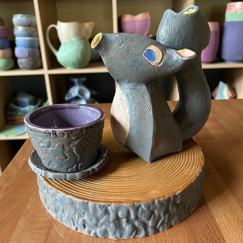 Squirrel Watering Can &amp; Planter Online Workshop July 19 &amp; 26, 2025
