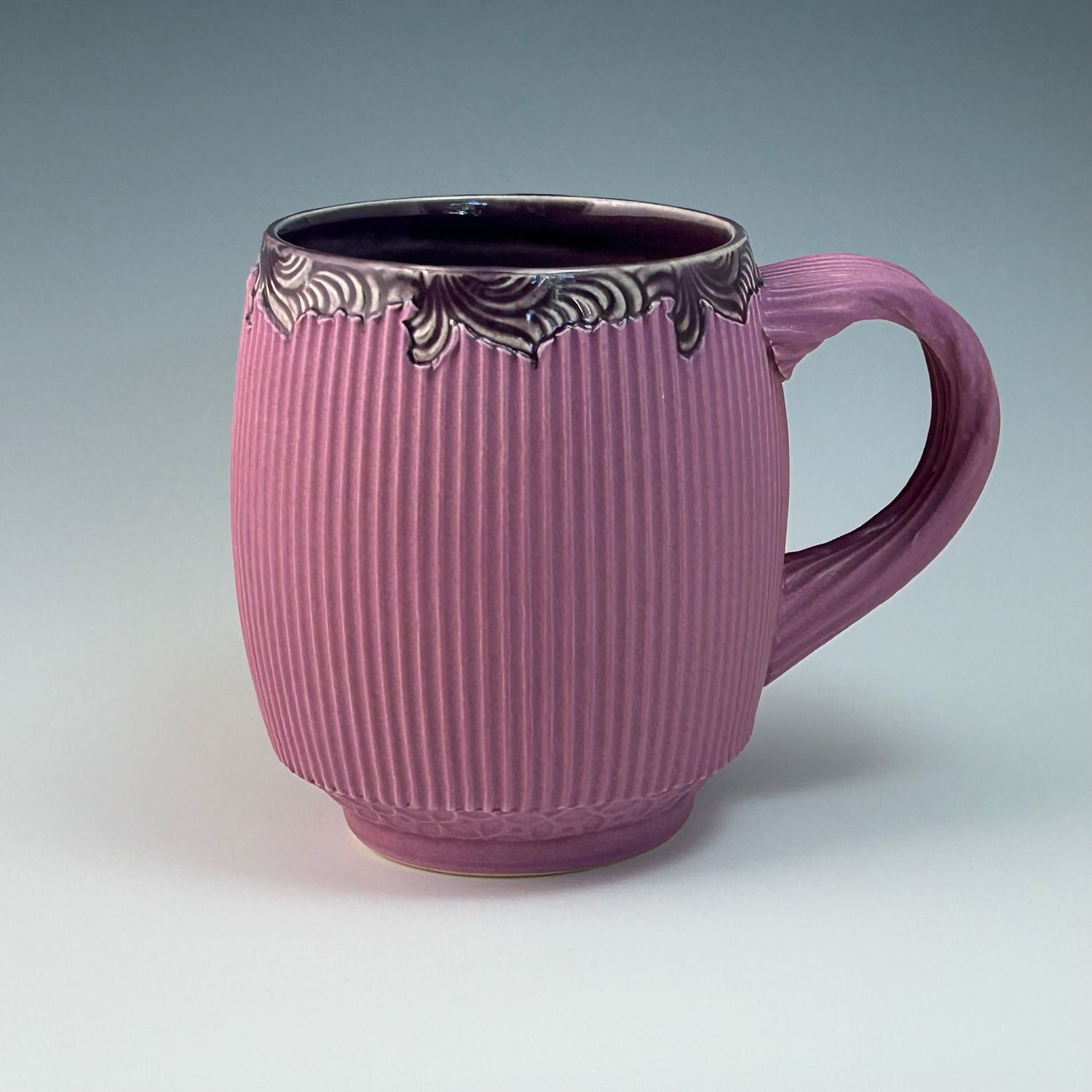 16oz Cup in purple &amp; chrysanthemum