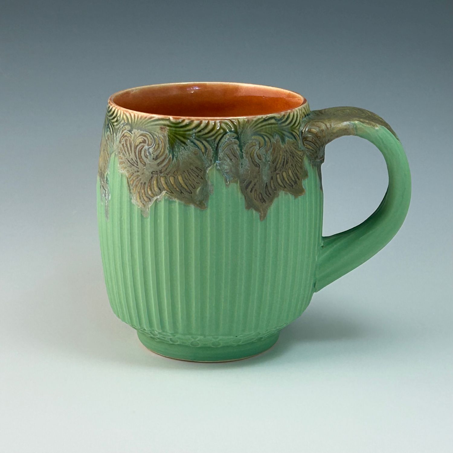 16oz Cup in peach, watered twilight &amp; green