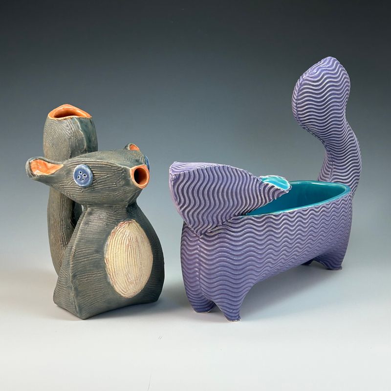 Squirrel Watering Can &amp; Planter Online Workshop July 19 &amp; 26, 2025