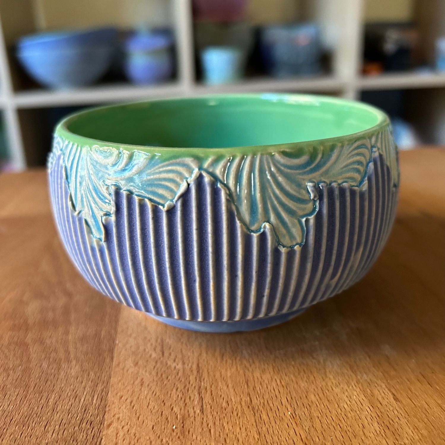 Dip/Sauce/Ice Cream Bowl in green, lake ice blue &amp; bloo