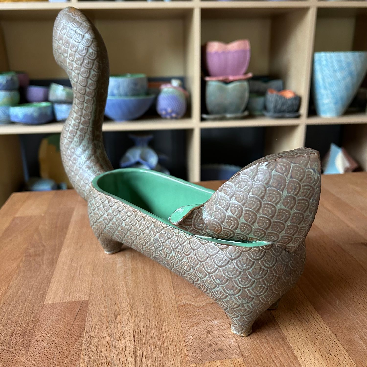 13&quot; Squirrel in green &amp; verdigris