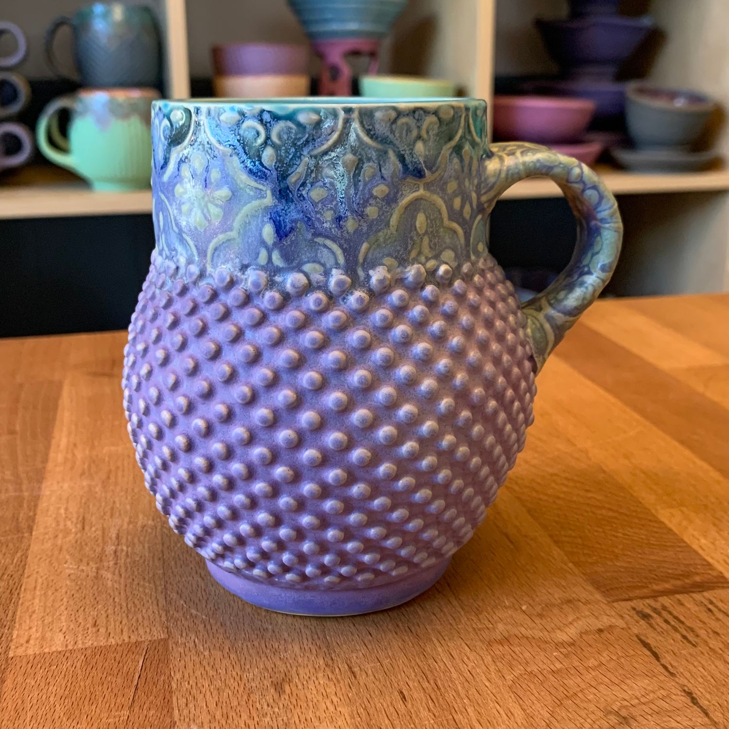 Bubble Cup - 16oz in turquoise, watered mermaid &amp; purple PREORDER FOR SUSAN G.