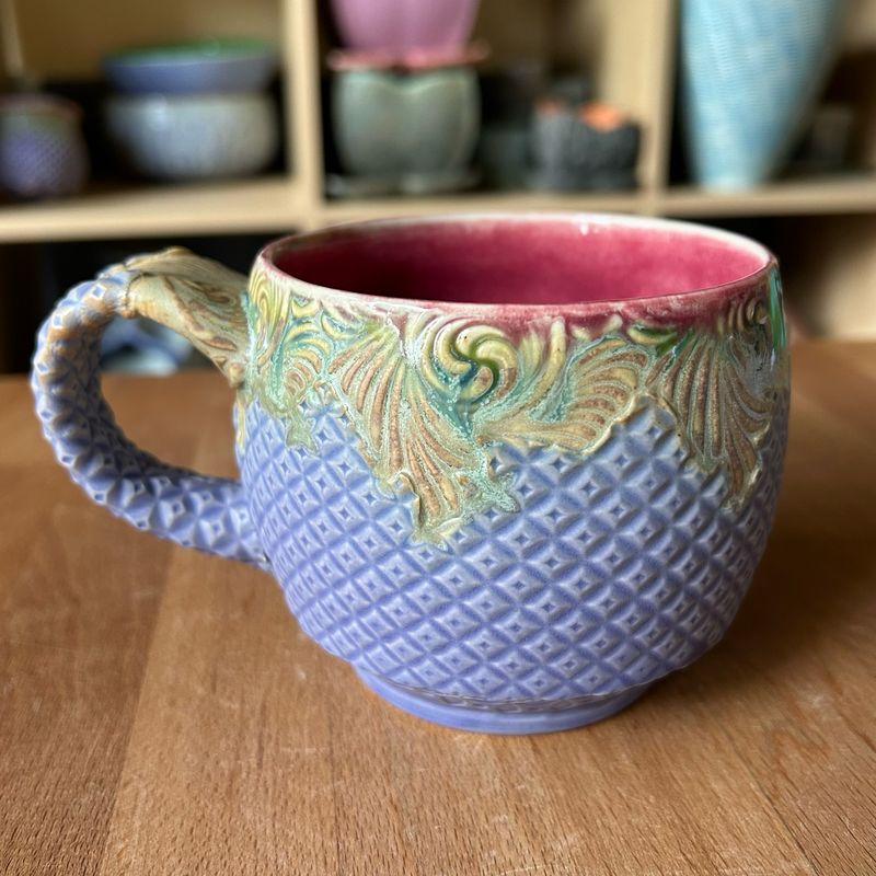 Shortie 12oz in crimson, watered twilight &amp; purple