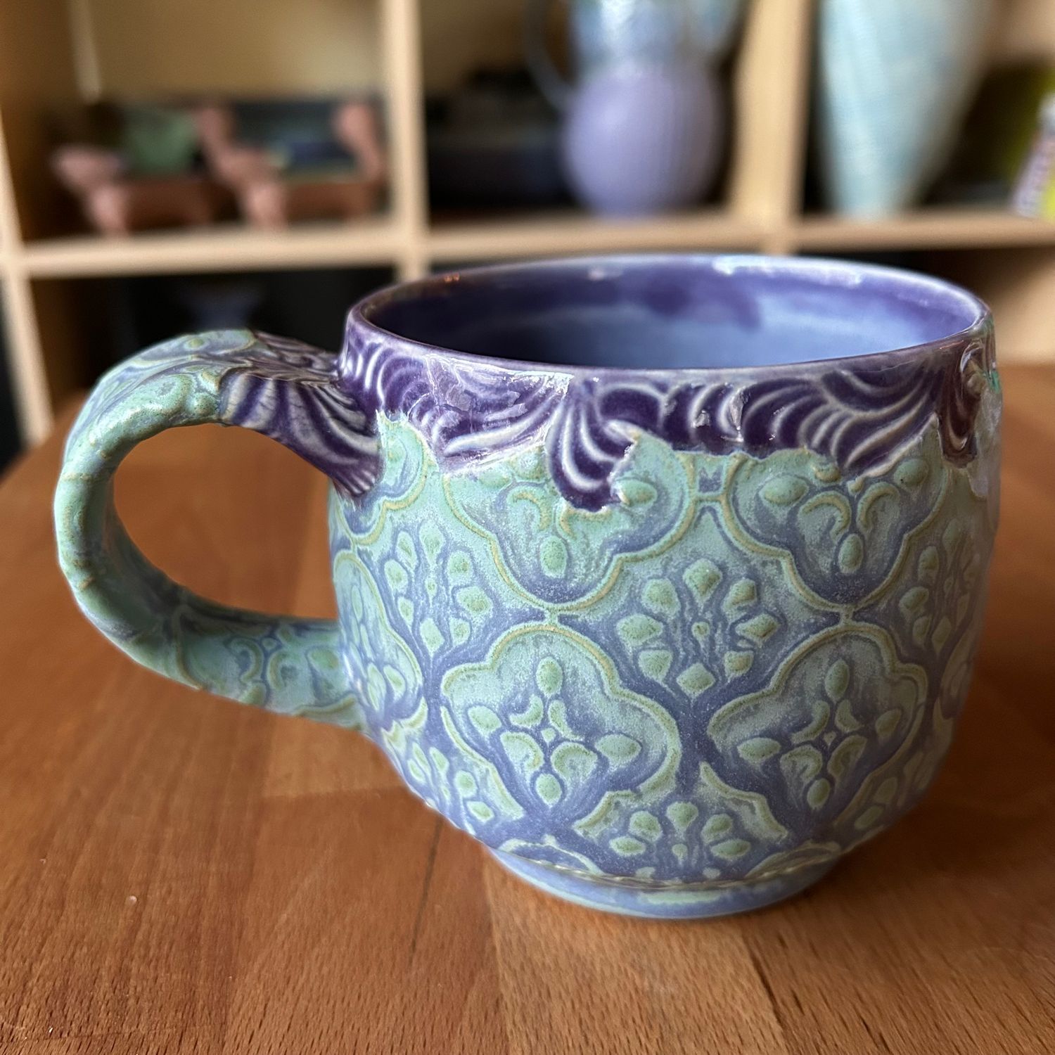 Shortie 12oz in purple &amp; mermaid