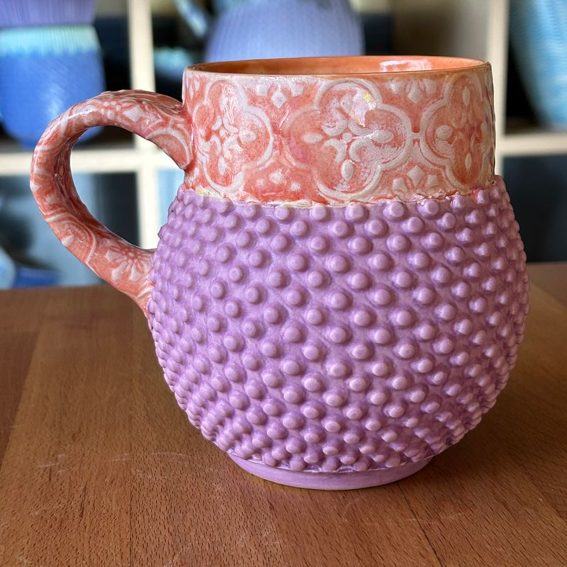 Bubble Cup - 16oz in peach, voom &amp; chrysanthemum