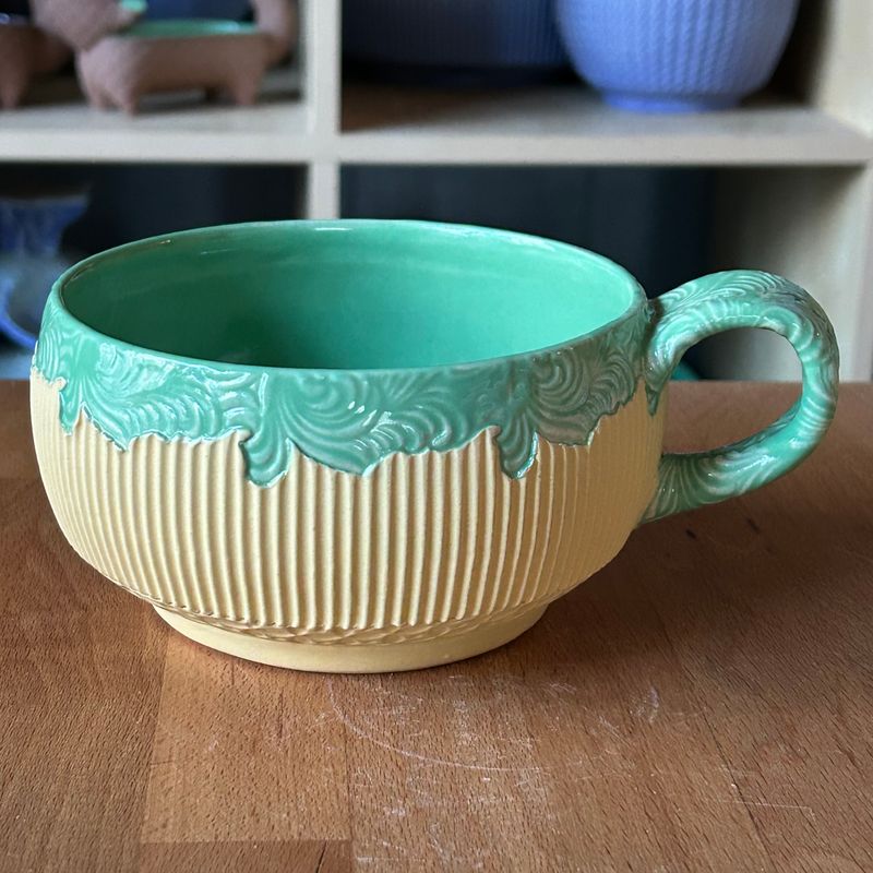 Stew Cup in green &amp; yellow
