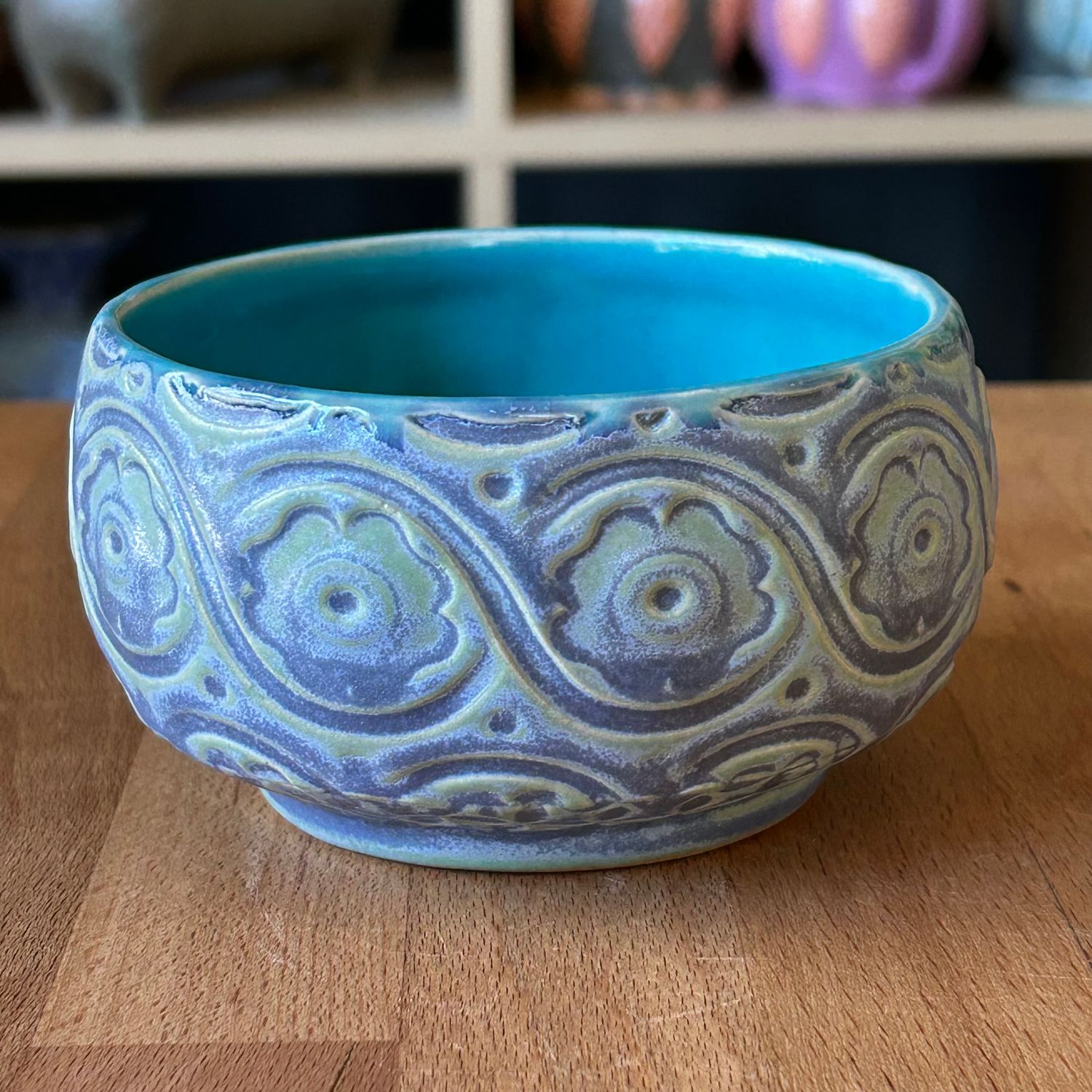 Dip/Sauce/Ice Cream Bowl in turquoise &amp; mermaid