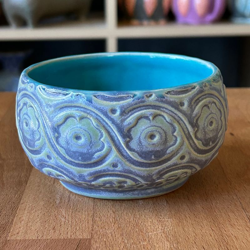Dip/Sauce/Ice Cream Bowl in turquoise &amp; mermaid