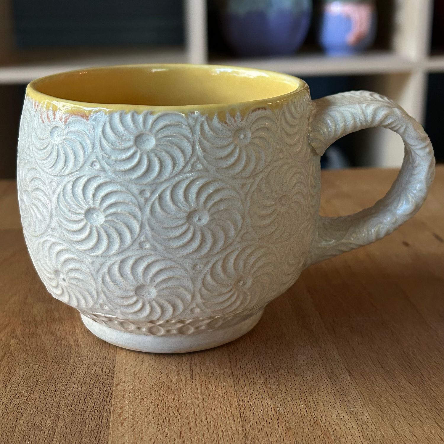 Shortie 12oz in yellow &amp; painted iron