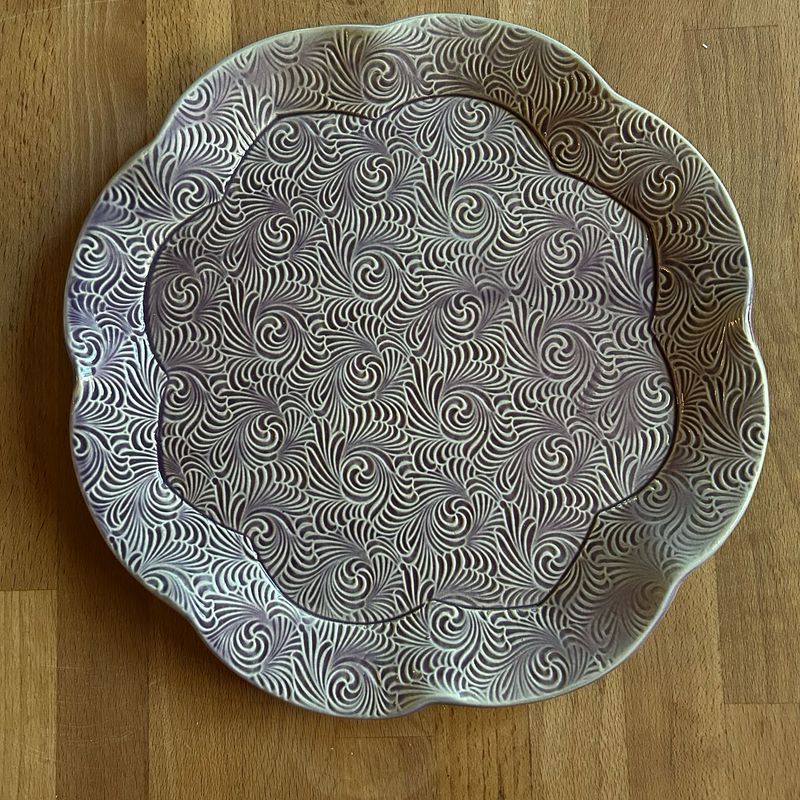 10" Dinner Plate in purple