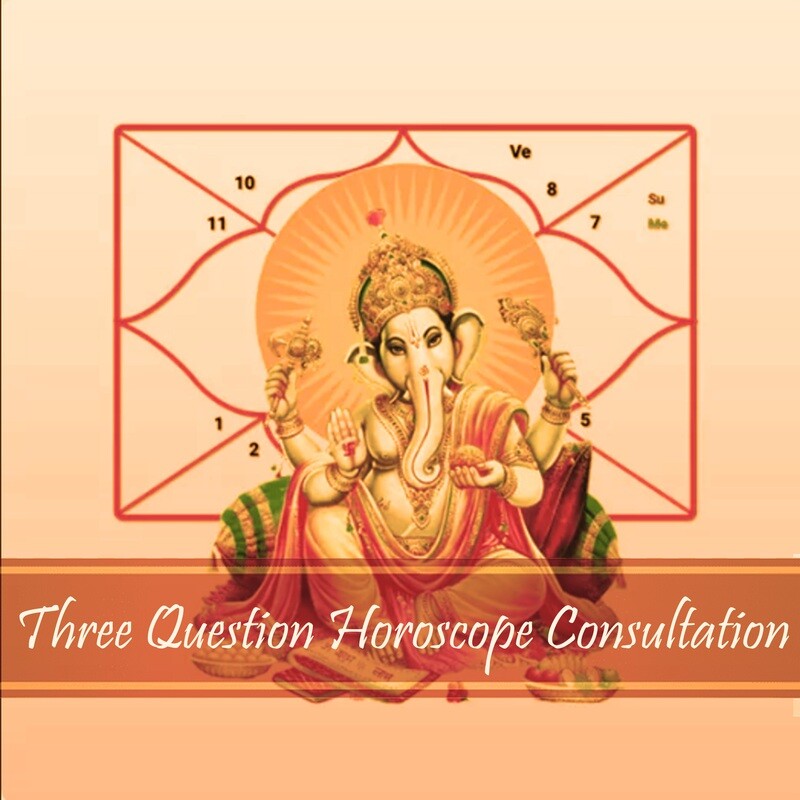 Three Question Horoscope Consultation  |  60 Minute Voice Session