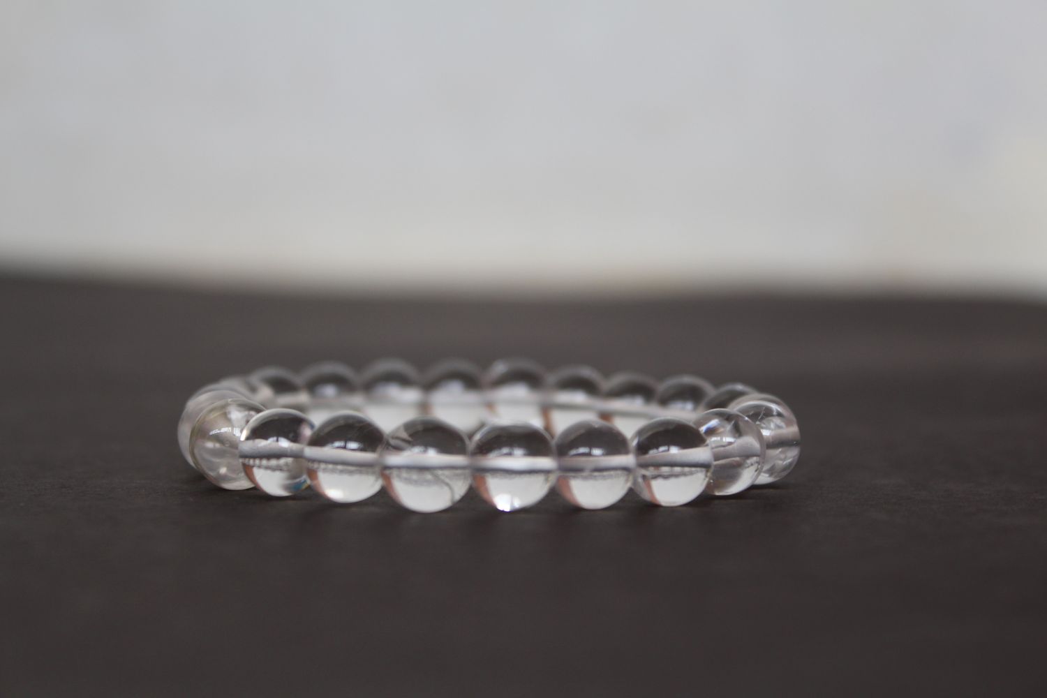 Clear Quartz Bracelet - 8 MM ( For Clarity & Healing )