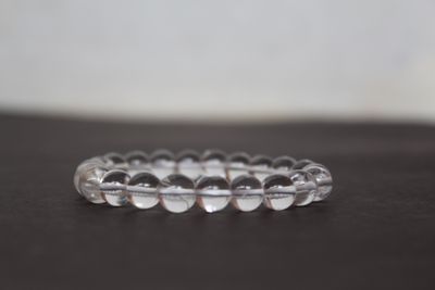 Clear Quartz Bracelet - 8 MM ( For Clarity & Healing )