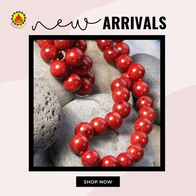 Red Coral Premium Bead or Jaap Mala | 108 Beads | (For Spiritual Chanting , Healing & Strength)
