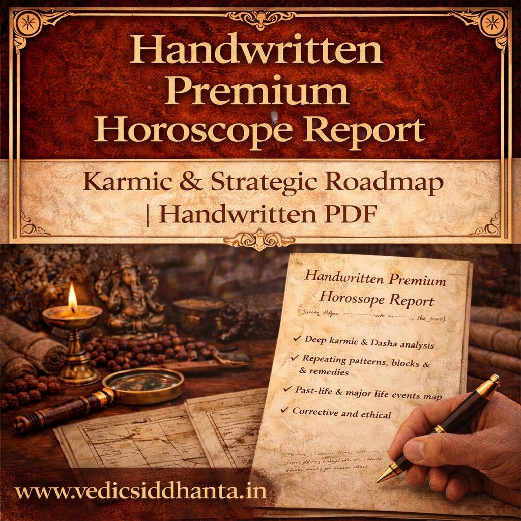 Detailed Handwritten Horoscope Report | Karmic, Strategic &amp; Life-Alignment Analysis | Handwritten PDF