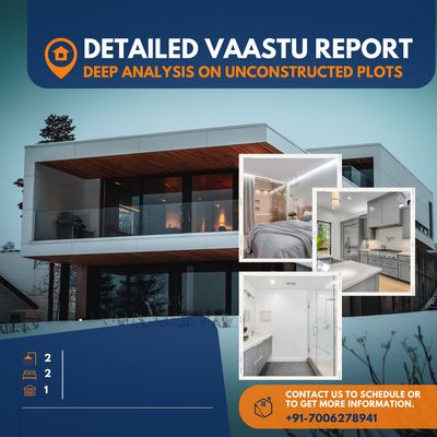 Option C : Complete Vaastu Analysis Report | for Industrial, Cooporate, Hotels, Constructed & Non Constructed Plots