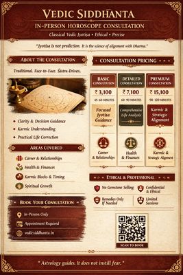 In-Person Premium Horoscope Consultation—Offline Consultation