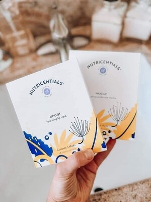 NEW nutricentials hydrating under eye mask and lip mask!